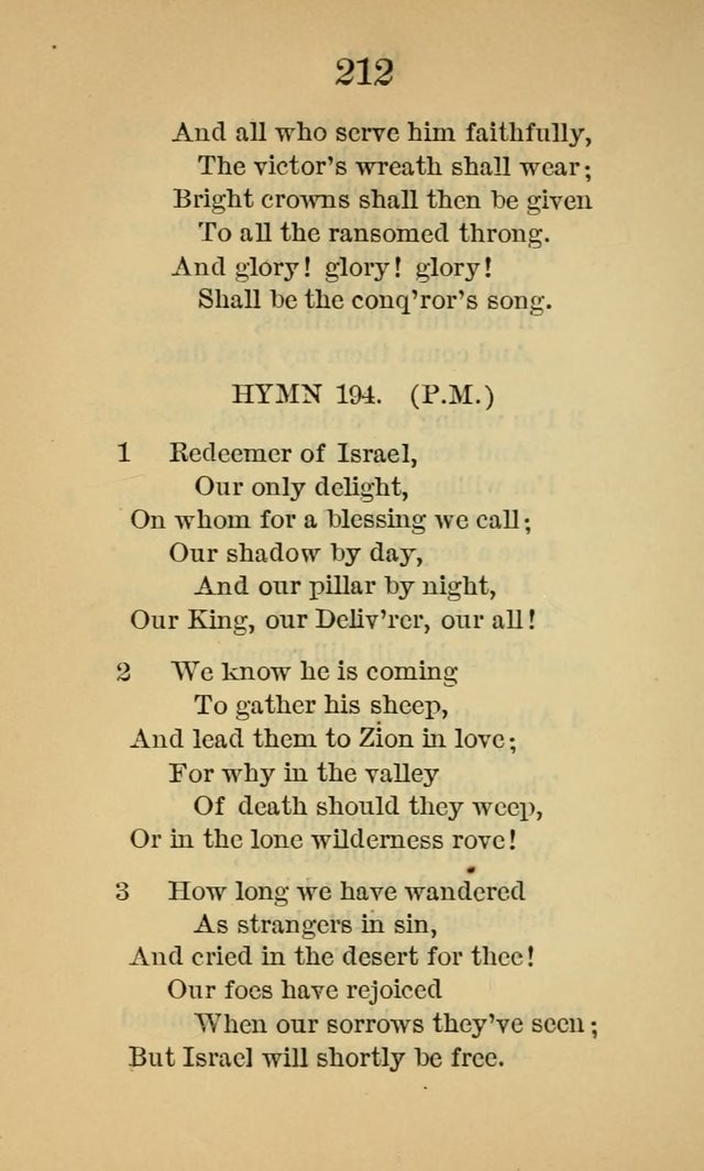 Sacred Hymns and Spiritual Songs, for the Church of Jesus Christ of Latter-Day Saints. (14th ed.) page 215
