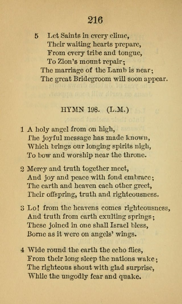 Sacred Hymns and Spiritual Songs, for the Church of Jesus Christ of Latter-Day Saints. (14th ed.) page 219
