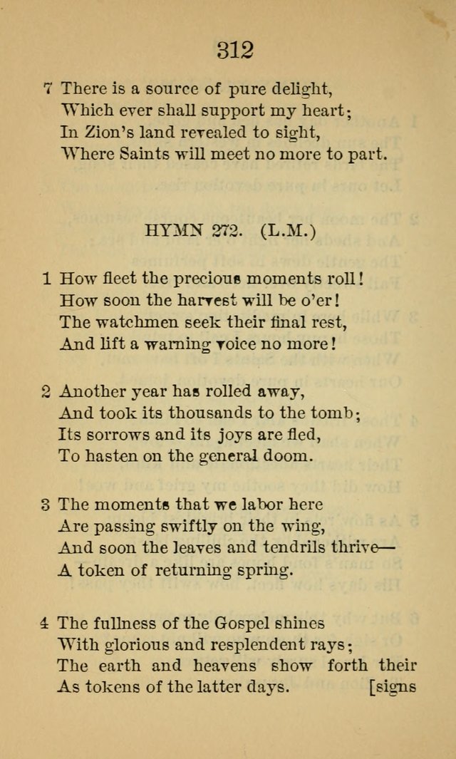 Sacred Hymns and Spiritual Songs, for the Church of Jesus Christ of Latter-Day Saints. (14th ed.) page 315
