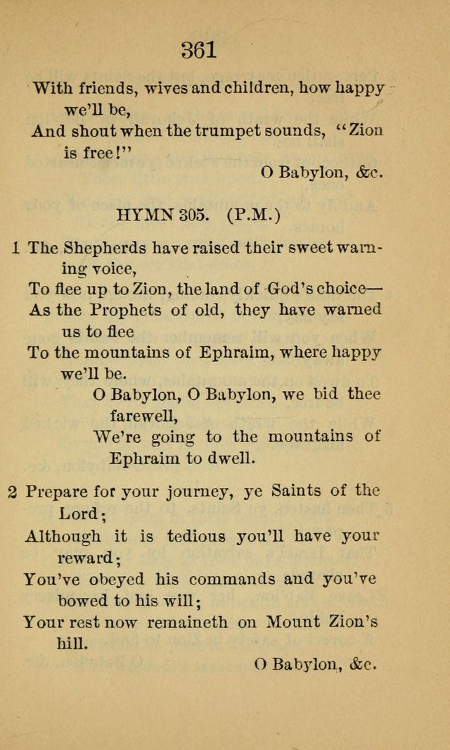 Sacred Hymns and Spiritual Songs, for the Church of Jesus Christ of Latter-Day Saints. (14th ed.) page 364