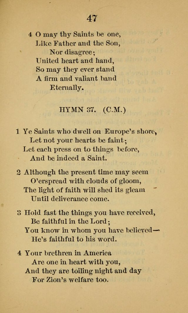 Sacred Hymns and Spiritual Songs, for the Church of Jesus Christ of Latter-Day Saints. (14th ed.) page 50
