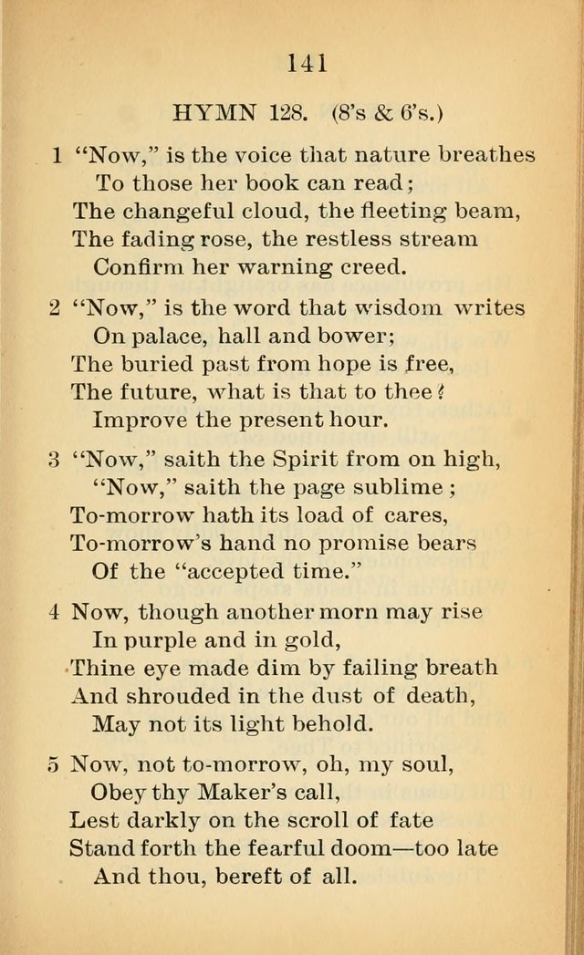 Sacred Hymns and Spiritual Songs for the Church of Jesus Christ of Latter-Day Saints (20th ed.) page 141