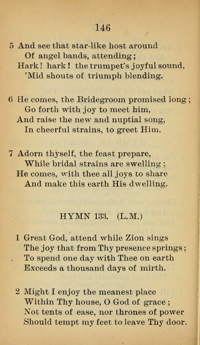Sacred Hymns and Spiritual Songs for the Church of Jesus Christ of Latter-Day Saints (20th ed.) page 146