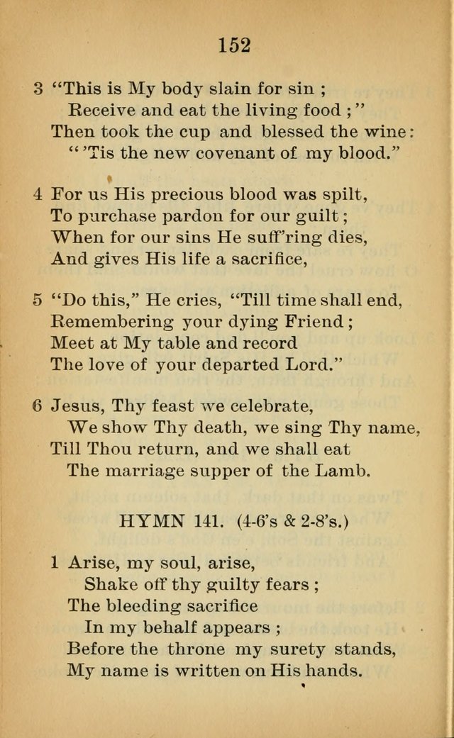 Sacred Hymns and Spiritual Songs for the Church of Jesus Christ of Latter-Day Saints (20th ed.) page 152