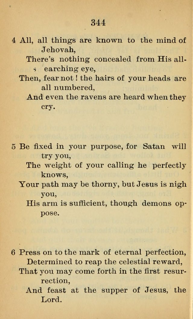 Sacred Hymns and Spiritual Songs for the Church of Jesus Christ of Latter-Day Saints (20th ed.) page 344