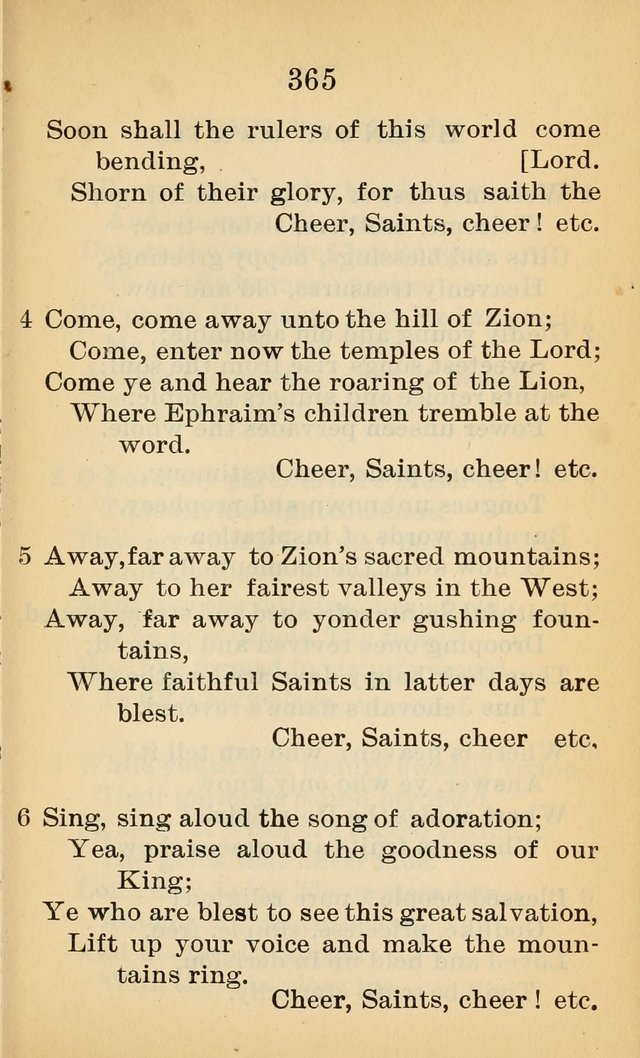Sacred Hymns and Spiritual Songs for the Church of Jesus Christ of Latter-Day Saints (20th ed.) page 365