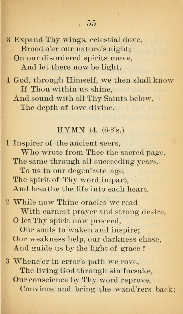 Sacred Hymns and Spiritual Songs for the Church of Jesus Christ of Latter-Day Saints (20th ed.) page 55