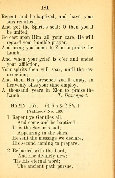 Sacred Hymns and Spiritual Songs: for the Church of Jesus Christ of Latter-Day Saints. 24th ed. page 177