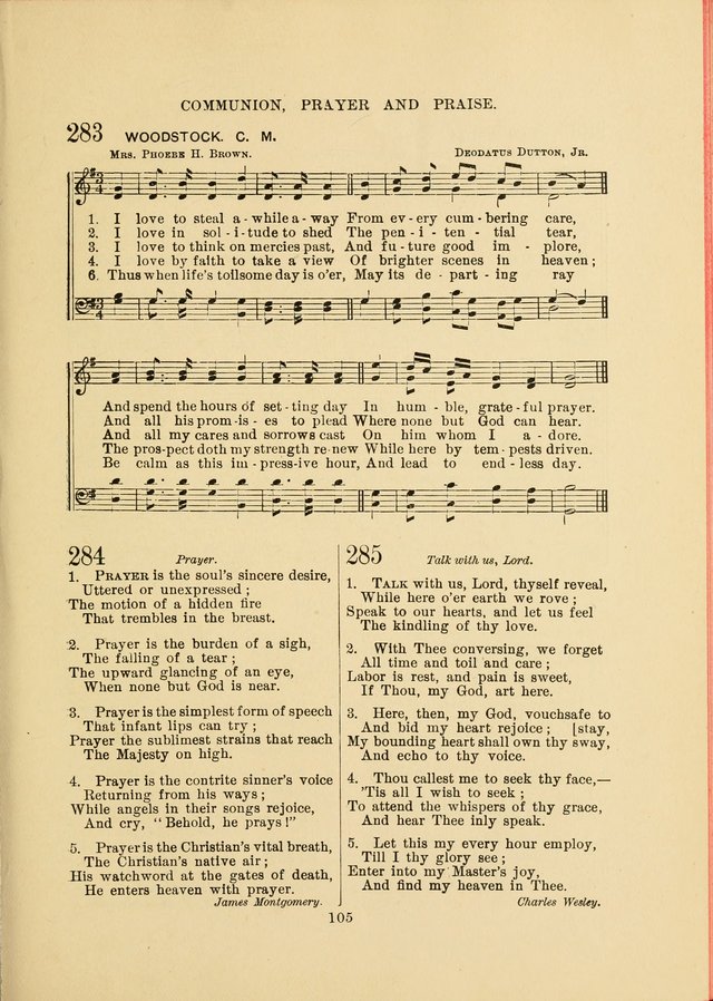 Sacred Hymns and Tunes: designed to be used by the Wesleyan Methodist Connection (or Church) of America page 105