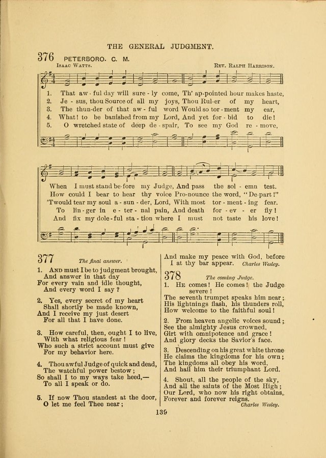 Sacred Hymns and Tunes: designed to be used by the Wesleyan Methodist Connection (or Church) of America page 139