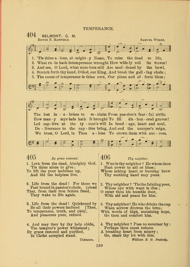 Sacred Hymns and Tunes: designed to be used by the Wesleyan Methodist Connection (or Church) of America page 150