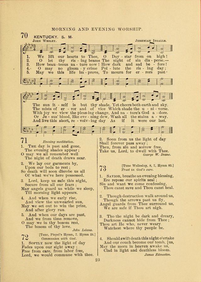 Sacred Hymns and Tunes: designed to be used by the Wesleyan Methodist Connection (or Church) of America page 23