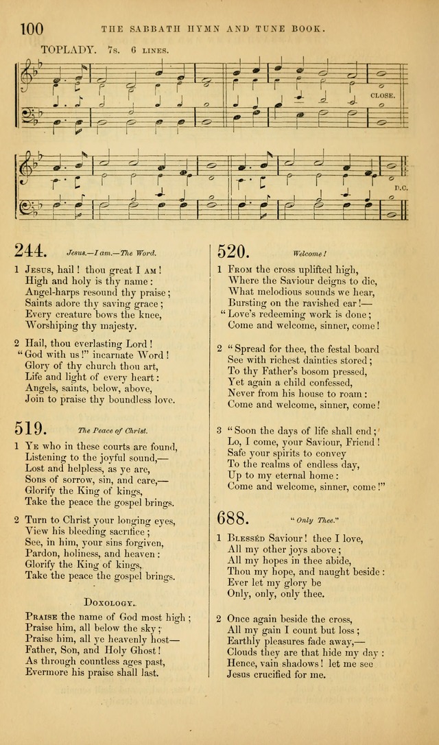 The Sabbath Hymn and Tune Book: for the service of song in the house of  the Lord page 102