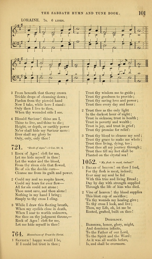 The Sabbath Hymn and Tune Book: for the service of song in the house of  the Lord page 103