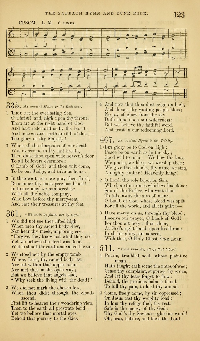 The Sabbath Hymn and Tune Book: for the service of song in the house of  the Lord page 125