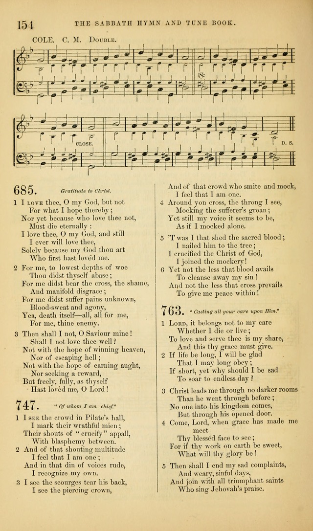 The Sabbath Hymn and Tune Book: for the service of song in the house of  the Lord page 156
