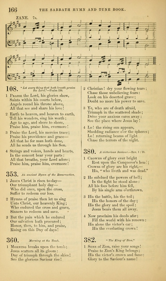 The Sabbath Hymn and Tune Book: for the service of song in the house of  the Lord page 168