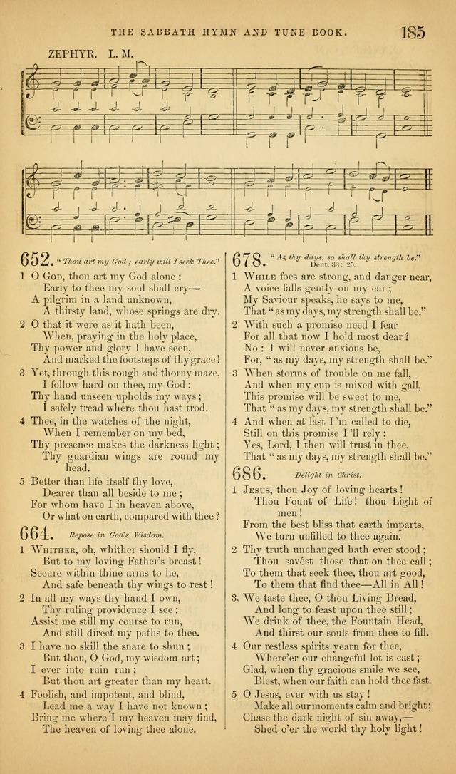 The Sabbath Hymn and Tune Book: for the service of song in the house of  the Lord page 187
