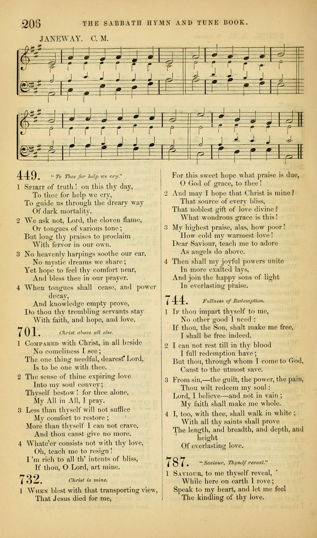 The Sabbath Hymn and Tune Book: for the service of song in the house of  the Lord page 208
