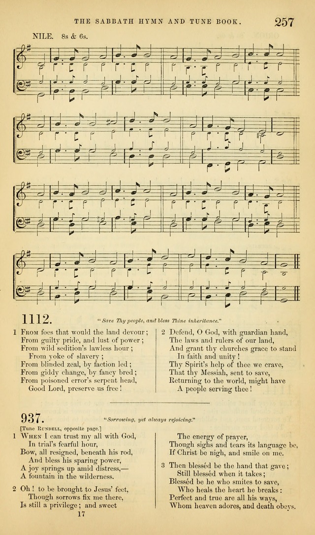 The Sabbath Hymn and Tune Book: for the service of song in the house of  the Lord page 259