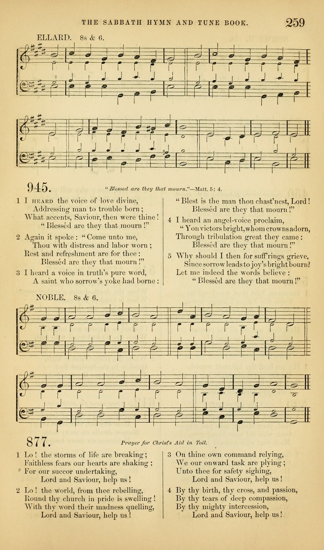 The Sabbath Hymn and Tune Book: for the service of song in the house of  the Lord page 261