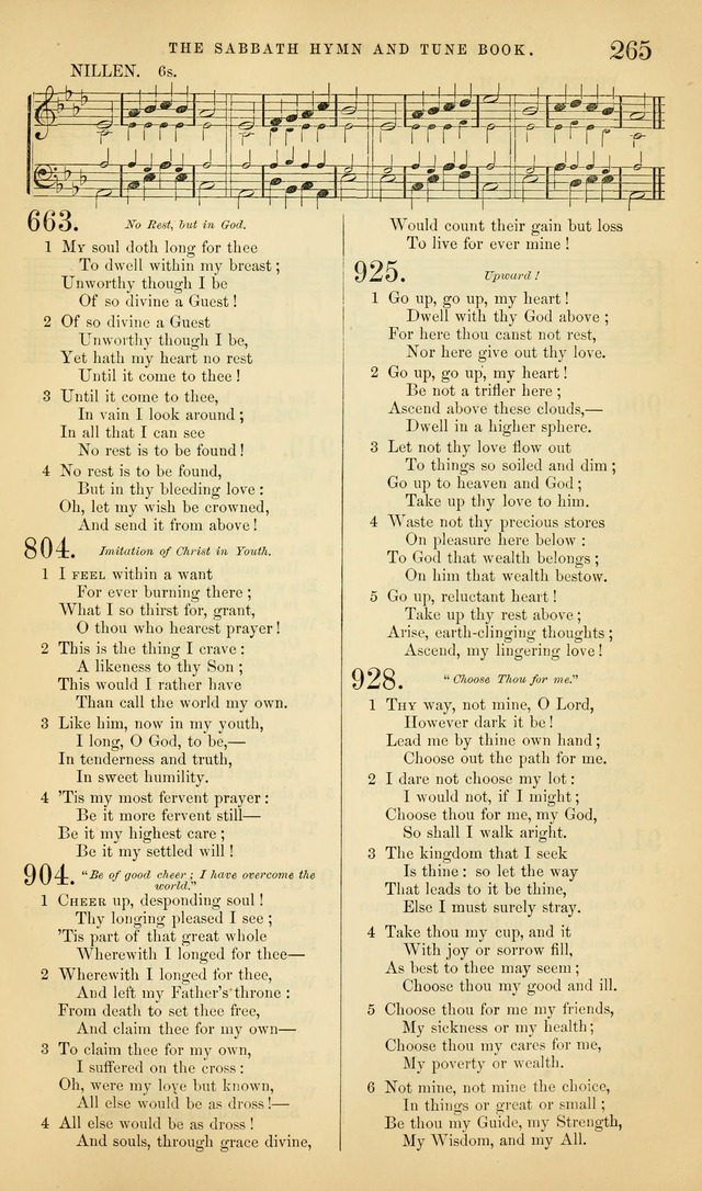 The Sabbath Hymn and Tune Book: for the service of song in the house of  the Lord page 267