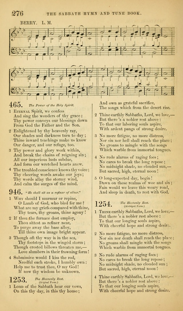 The Sabbath Hymn and Tune Book: for the service of song in the house of  the Lord page 278