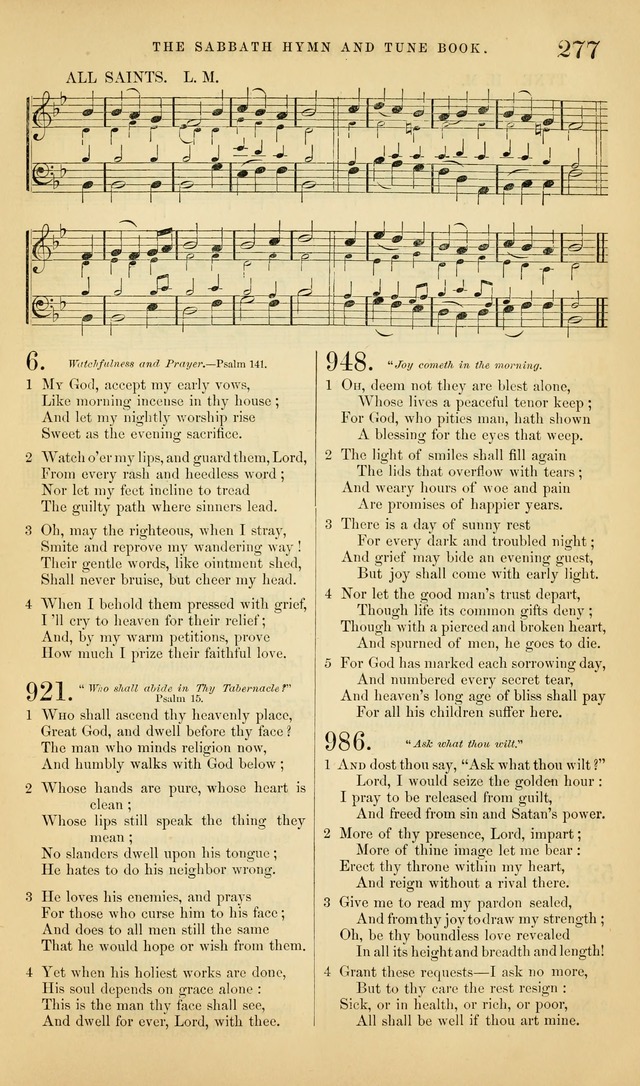 The Sabbath Hymn and Tune Book: for the service of song in the house of  the Lord page 279