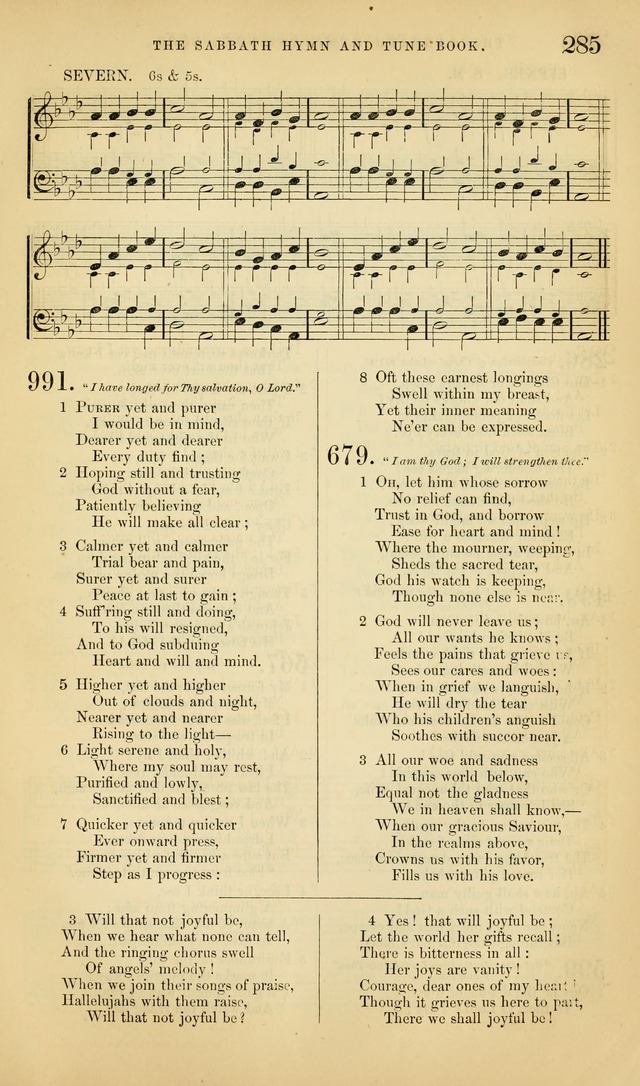 The Sabbath Hymn and Tune Book: for the service of song in the house of  the Lord page 287