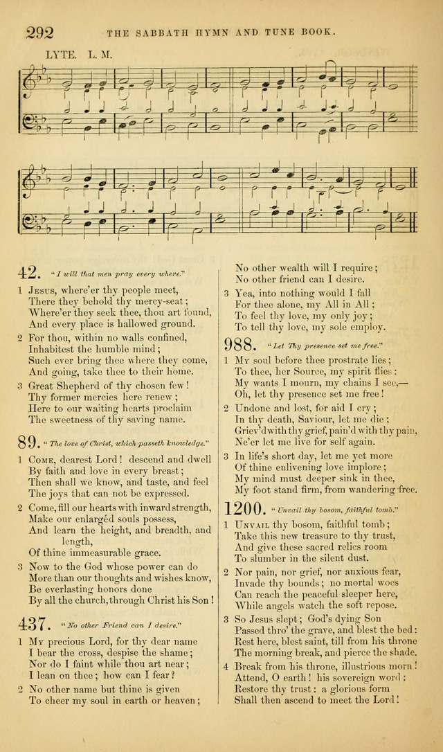 The Sabbath Hymn and Tune Book: for the service of song in the house of  the Lord page 294