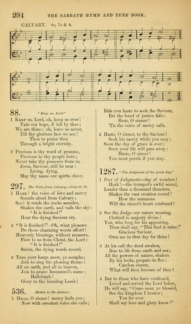The Sabbath Hymn and Tune Book: for the service of song in the house of  the Lord page 296