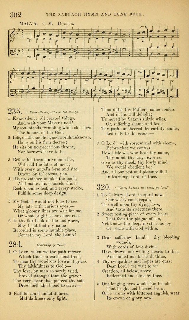 The Sabbath Hymn and Tune Book: for the service of song in the house of  the Lord page 304