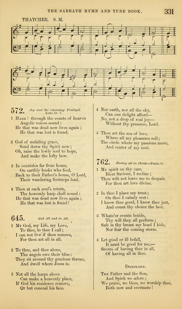 The Sabbath Hymn and Tune Book: for the service of song in the house of  the Lord page 333