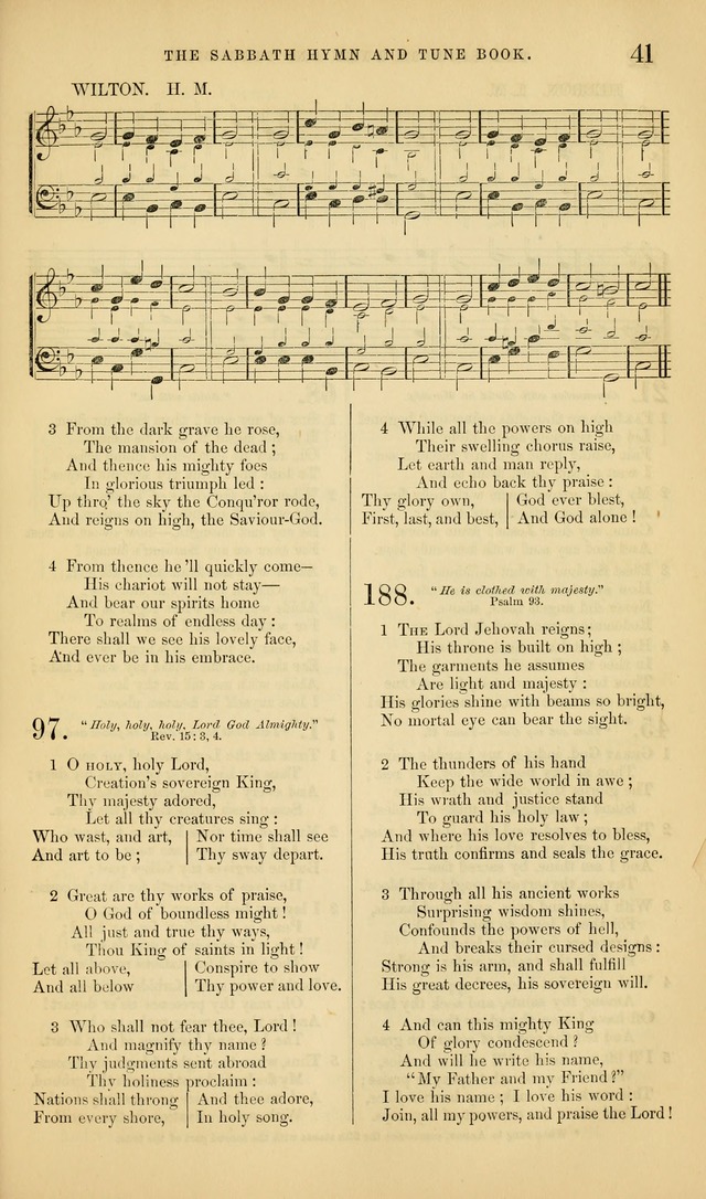 The Sabbath Hymn and Tune Book: for the service of song in the house of  the Lord page 43
