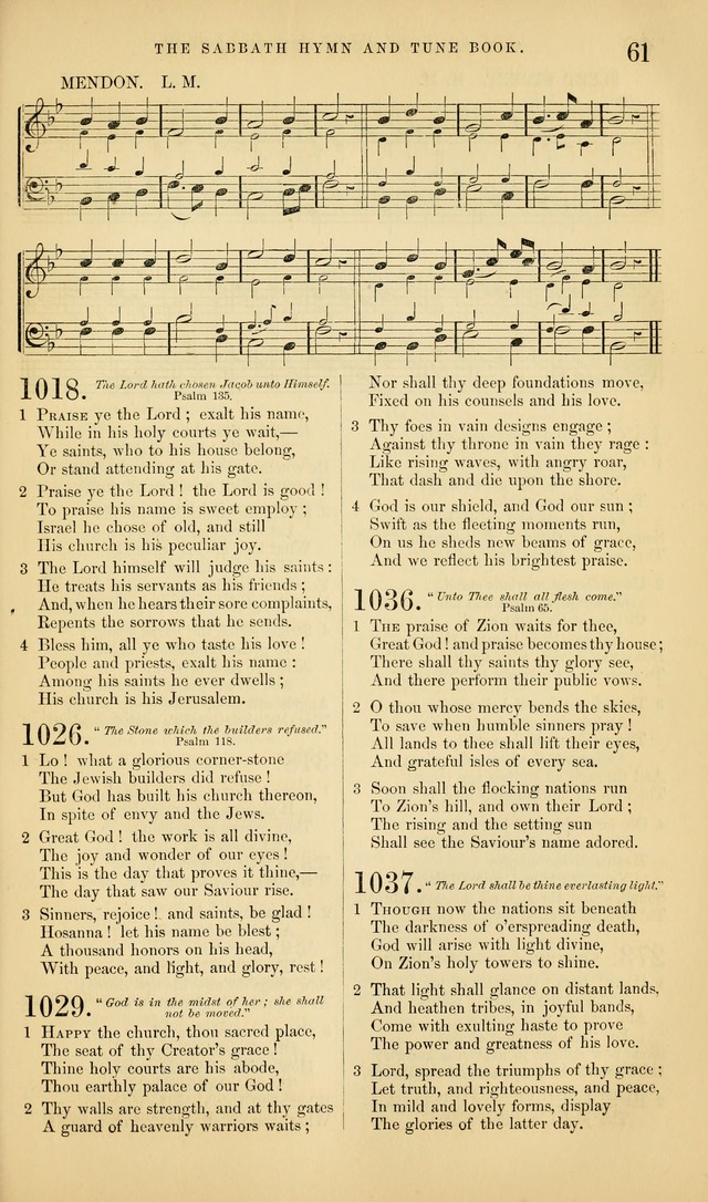 The Sabbath Hymn and Tune Book: for the service of song in the house of  the Lord page 63