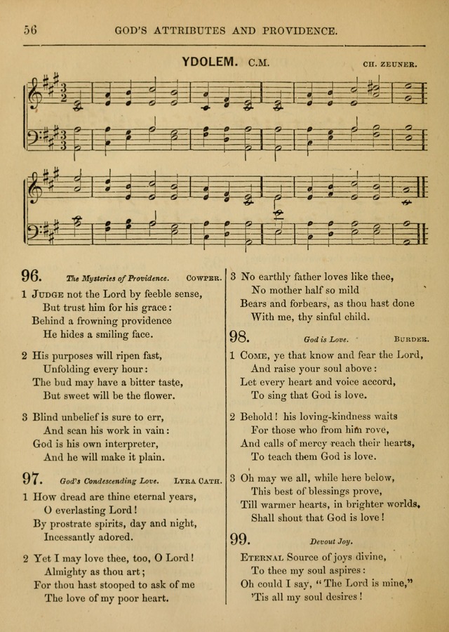 Social Hymns and Tunes, for the Conference and Prayer Meeting, and the Home with services and prayers page 52