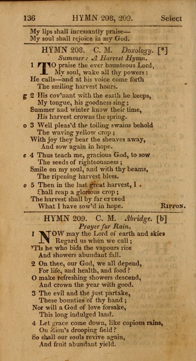 Select Hymns: the third part of Christian Psalmody; with directions for musical expression (Stereotype ed.) page 136