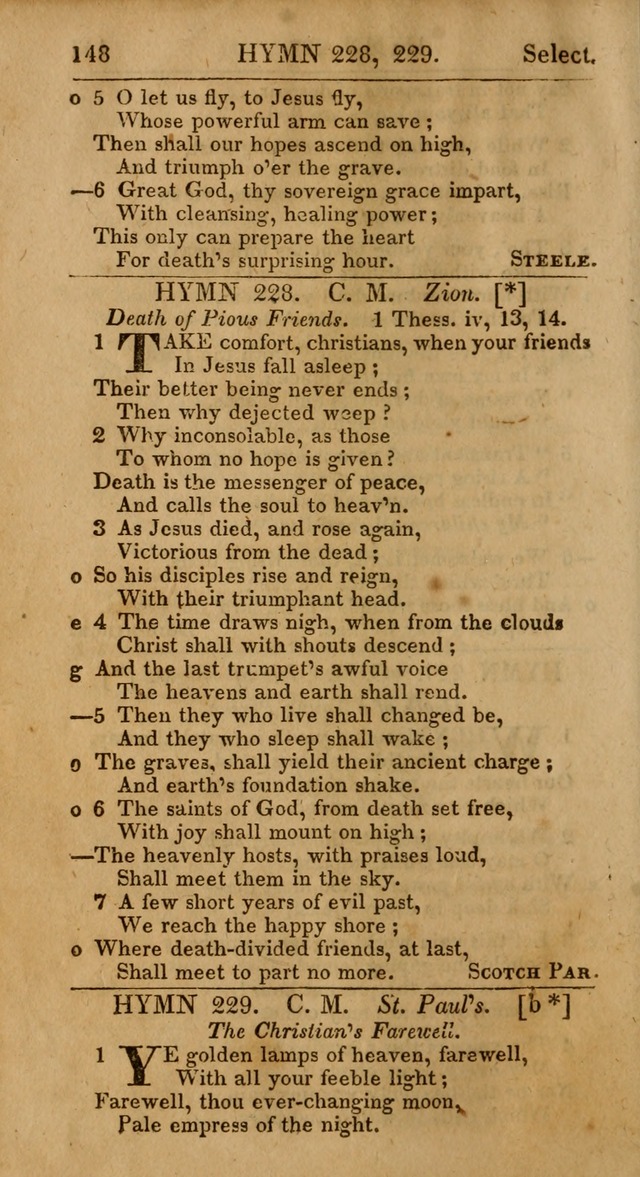 Select Hymns: the third part of Christian Psalmody; with directions for musical expression (Stereotype ed.) page 148