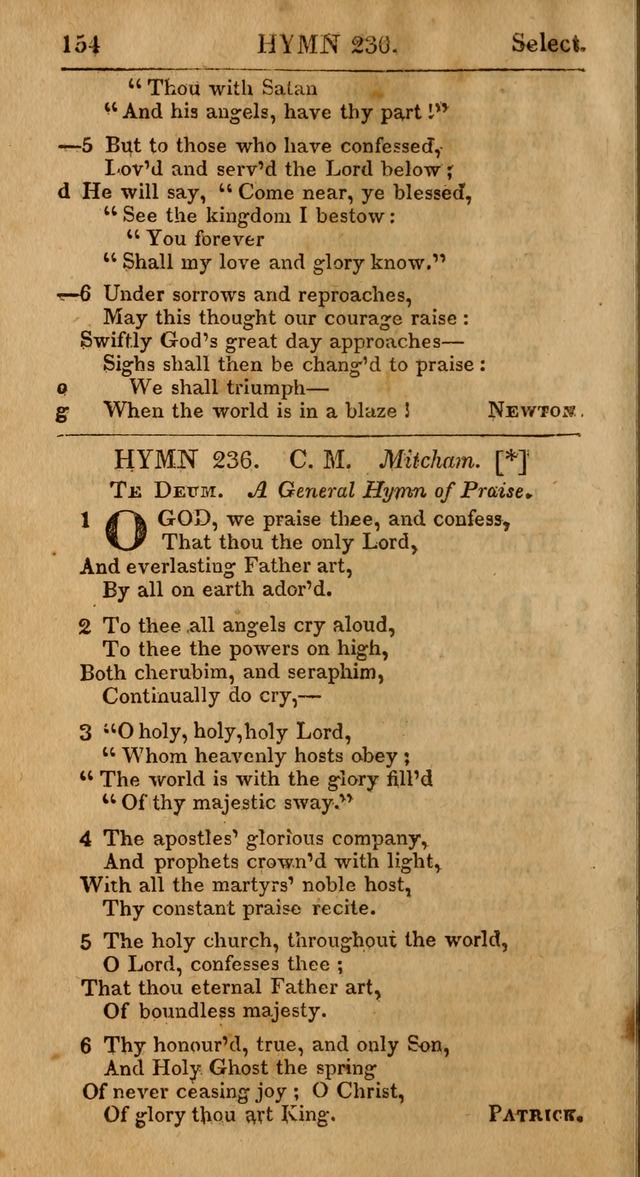 Select Hymns: the third part of Christian Psalmody; with directions for musical expression (Stereotype ed.) page 154