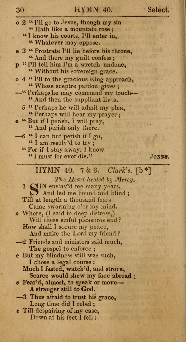 Select Hymns, The Third Part of Christian Psalmody. 3rd ed. page 30