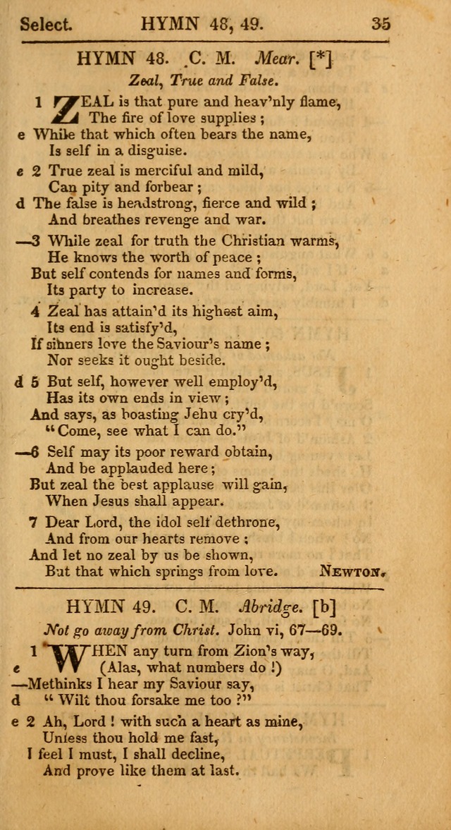 Select Hymns, The Third Part of Christian Psalmody. 3rd ed. page 35