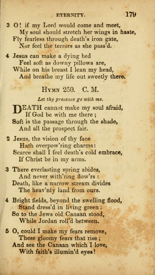 A Selection of Hymns for the Use of Social Religious Meetings and for Private Devotions. 7th ed. page 179