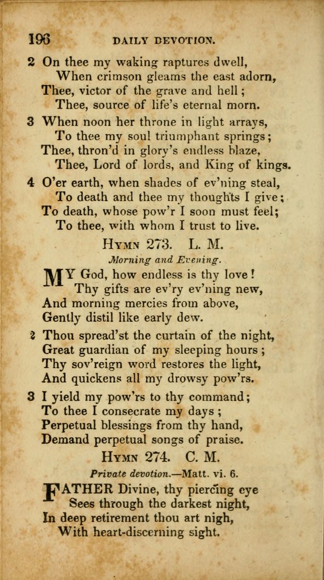 A Selection of Hymns for the Use of Social Religious Meetings and for Private Devotions. 7th ed. page 196