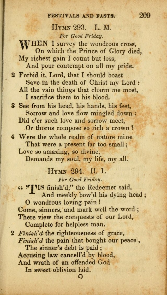 A Selection of Hymns for the Use of Social Religious Meetings and for Private Devotions. 7th ed. page 209