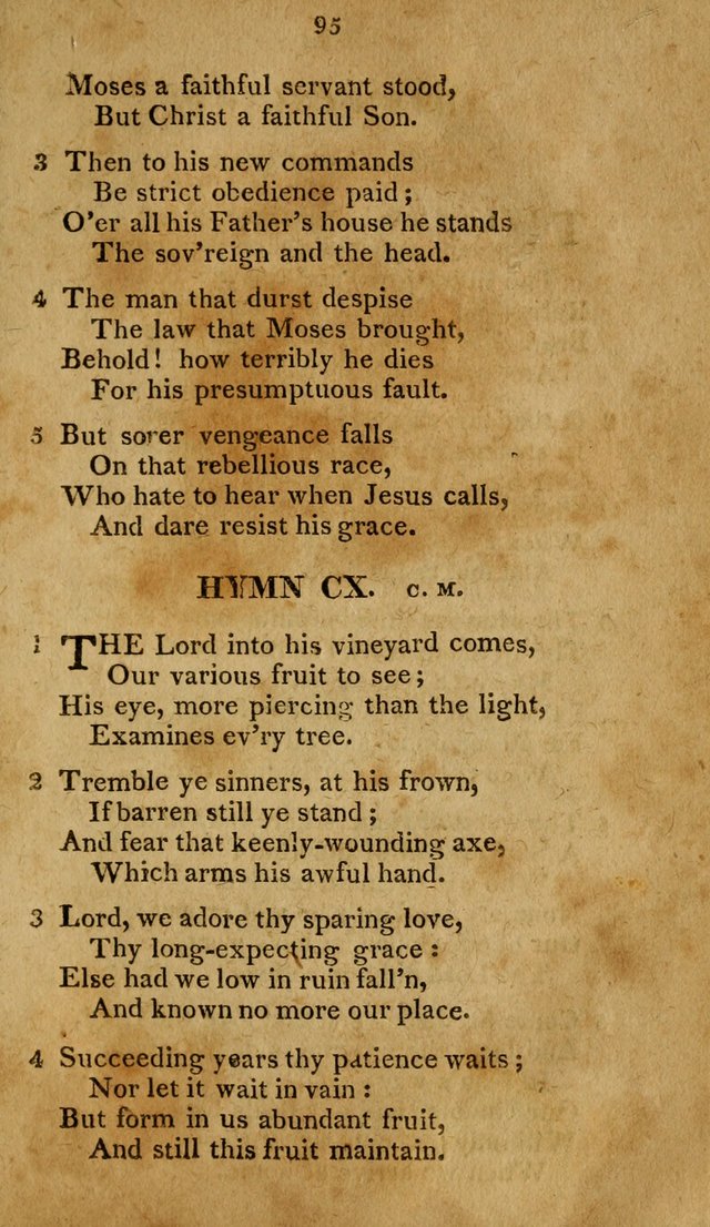 A Selection of Hymns, from Various Authors, Supplementary for the Use of Christians. 1st ed. page 100