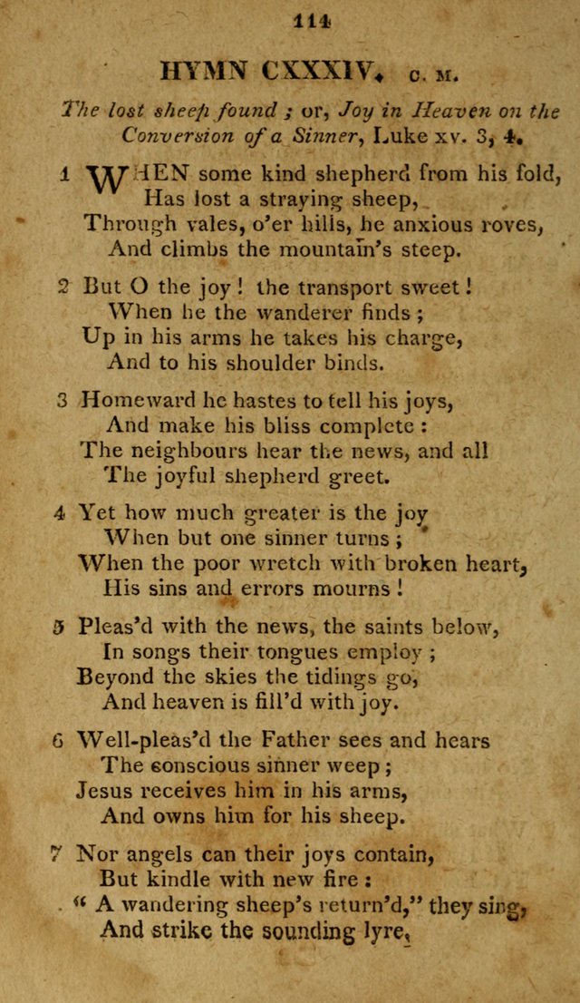 A Selection of Hymns, from Various Authors, Supplementary for the Use of Christians. 1st ed. page 119