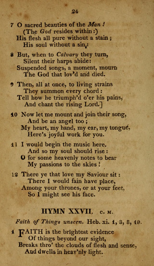 A Selection of Hymns, from Various Authors, Supplementary for the Use of Christians. 1st ed. page 29