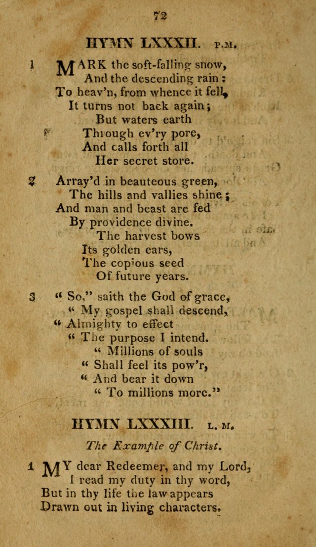 A Selection of Hymns, from Various Authors, Supplementary for the Use of Christians. 1st ed. page 77