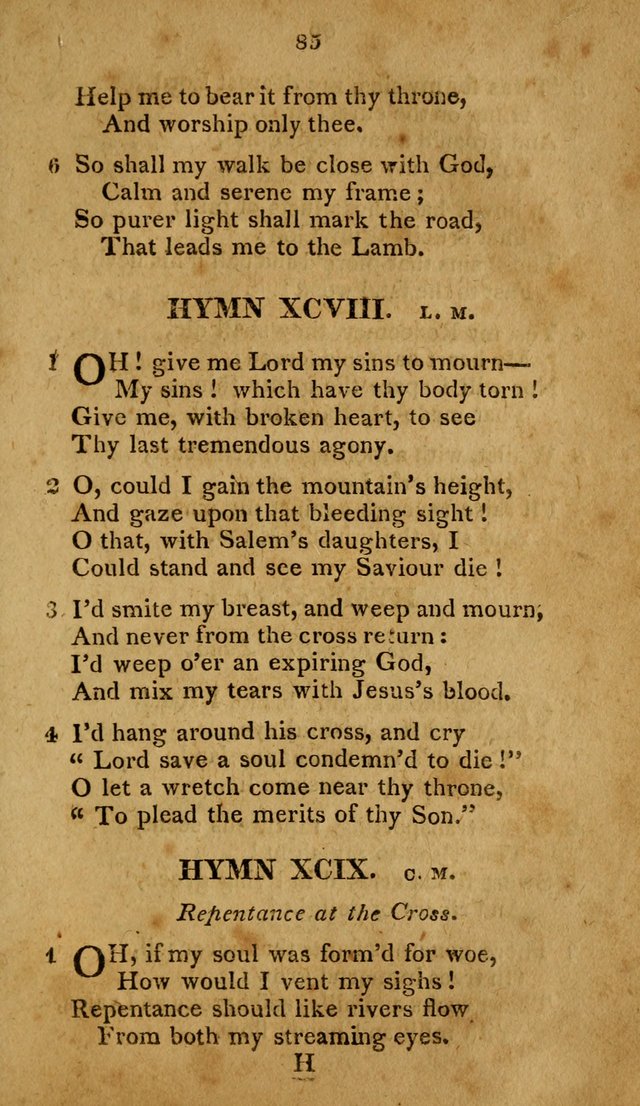 A Selection of Hymns, from Various Authors, Supplementary for the Use of Christians. 1st ed. page 90