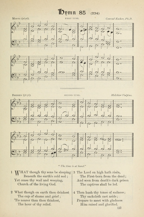 The Scottish Hymnal: (Appendix incorporated) with tunes for use in churches page 113